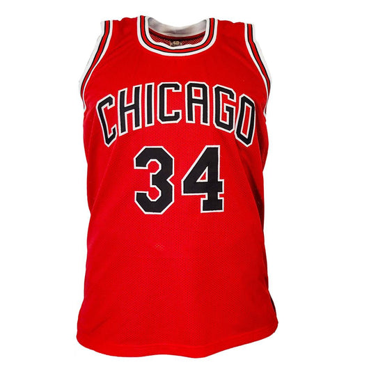 Charles Oakley Signed Chicago Red Basketball Jersey (JSA)