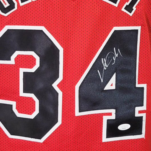 Charles Oakley Signed Chicago Red Basketball Jersey (JSA)