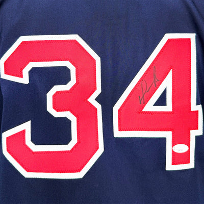 David Ortiz Signed Boston Navy Baseball Jersey (JSA)