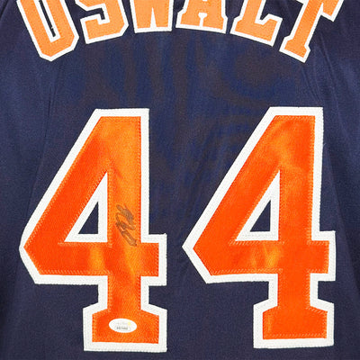 Roy Oswalt Signed Houston Navy Baseball Jersey (JSA)