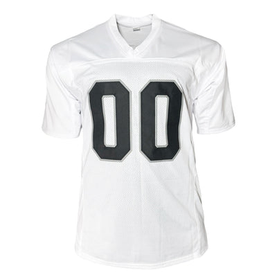 Jim Otto Signed HOF 1980 Inscription Oakland White Football Jersey (JSA)