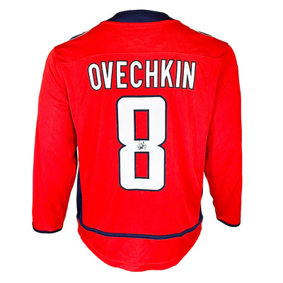 Alexander Ovechkin Signed Stanley Cup Patch Authentic Washington Capitals Red 5XL Hockey Jersey (JSA)
