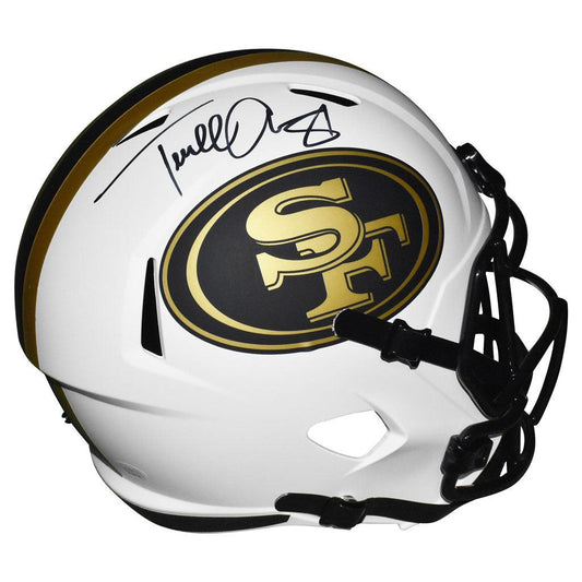 Terrell Owens Signed San Francisco 49ers Lunar Eclipse Speed Full-Size Replica Football Helmet (JSA)