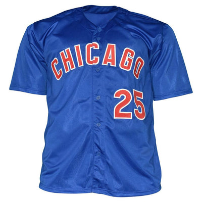 Rafael Palmeiro Signed Chicago Royal Blue Baseball Jersey (JSA)