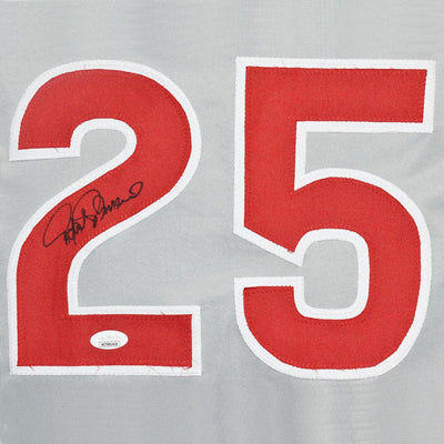 Rafael Palmeiro Signed Chicago Grey Baseball Jersey (JSA)