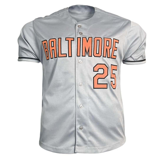 Rafael Palmeiro Signed Baltimore Grey Baseball Jersey (Beckett)