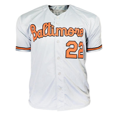 Jim Palmer Signed Baltimore Grey Baseball Jersey (Beckett)