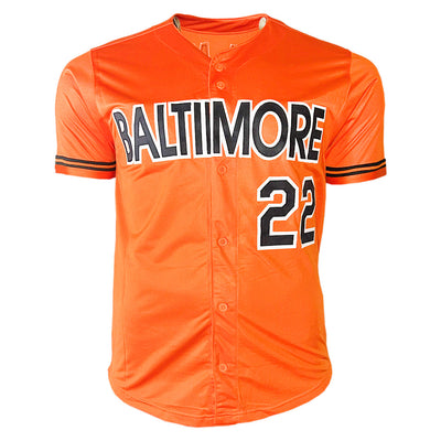 Jim Palmer Signed HOF 90 Baltimore Orange Button Up Baseball Jersey (JSA)