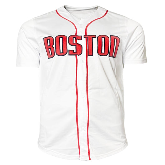 Steve Pearce Signed 2018 WS MVP Inscription Boston White Baseball Jersey (PSA)