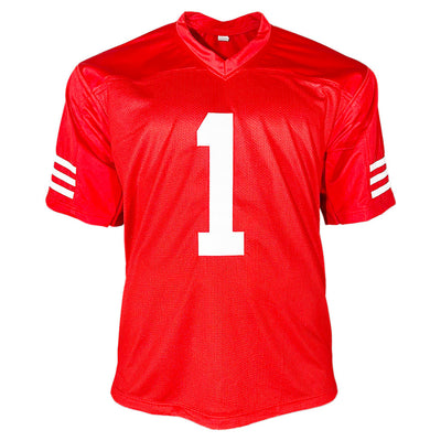 Ricky Pearsall Signed San Francisco Red Football Jersey (Beckett)