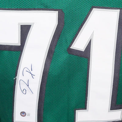 Jason Peters Signed Philadelphia Green Football Jersey (Beckett)