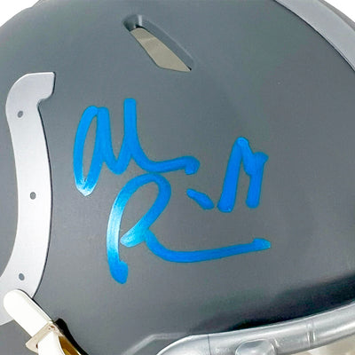 Alec Pierce Signed Indianapolis Colts Slate Alternate Speed Mini Football Helmet (JSA)