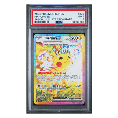 Pikachu ex Special Illustration Rare #238 PSA 9