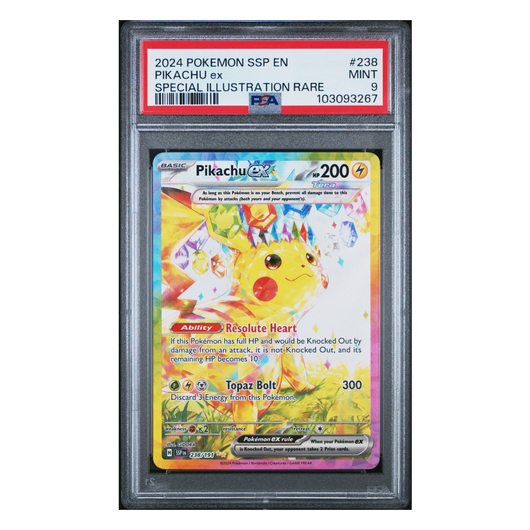 Pikachu ex Special Illustration Rare #238 PSA 9