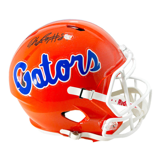Kyle Pitts Signed Florida Gators Orange Speed Full-Size Replica Football Helmet (Beckett)