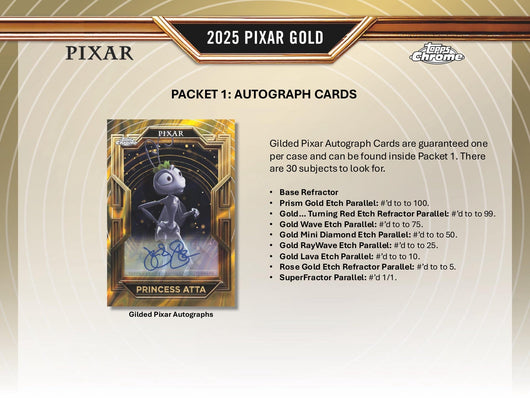 2025 Topps Pixar Gold Hobby Box