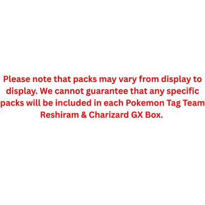 Pokemon Tag Team Reshiram & Charizard GX Box