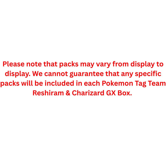 Pokemon Tag Team Reshiram & Charizard GX Box