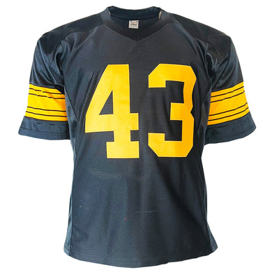 Troy Polamalu Signed Pittsburgh Color Rush Football Jersey (Beckett)