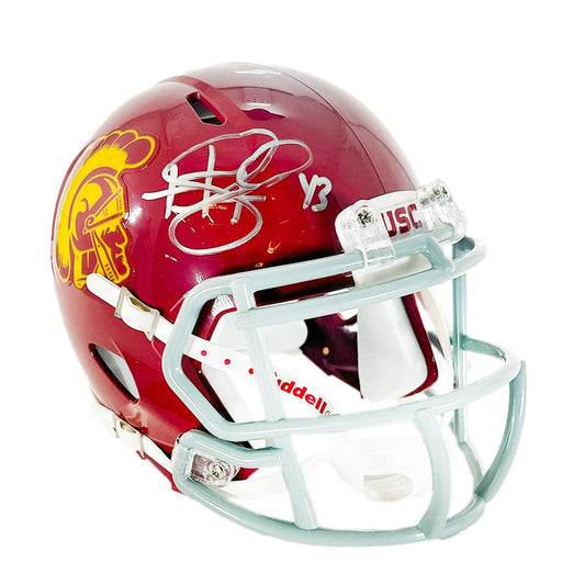 Troy Polamalu Signed USC Trojans Speed Mini Football Helmet (JSA)