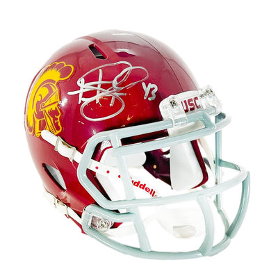 Troy Polamalu Signed USC Trojans Speed Mini Football Helmet (JSA)