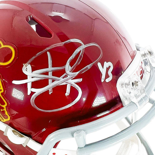 Troy Polamalu Signed USC Trojans Speed Mini Football Helmet (JSA)