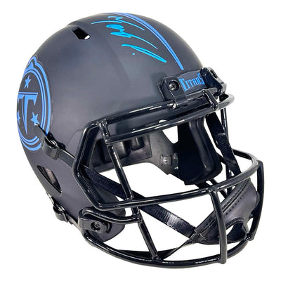 Tony Pollard Signed Tennessee Titans Eclipse Full-Size Replica Football Helmet (Beckett)
