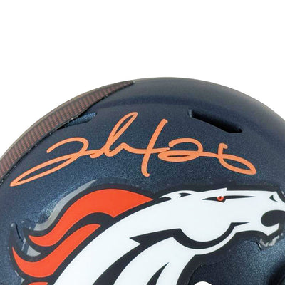Clinton Portis Signed Denver Broncos 2024 Speed Mini Football Helmet (Beckett)
