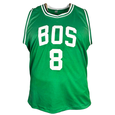 Kristaps Porzingis Signed Boston Green Bos front Basketball Jersey (Beckett)