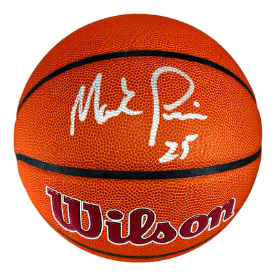 Mark Price Signed Cleveland Cavaliers Wilson NBA Team Logo Basketball (JSA)