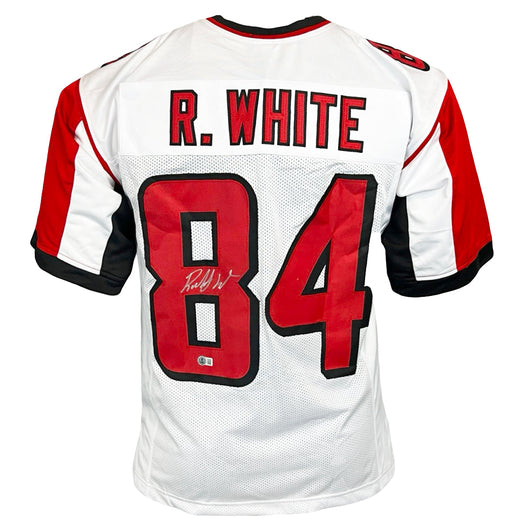 Roddy White Signed Atlanta White Football Jersey (Beckett)