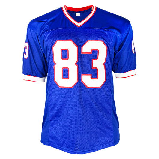 Andre Reed Signed HOF 14 Inscription Buffalo Blue Football Jersey (JSA)