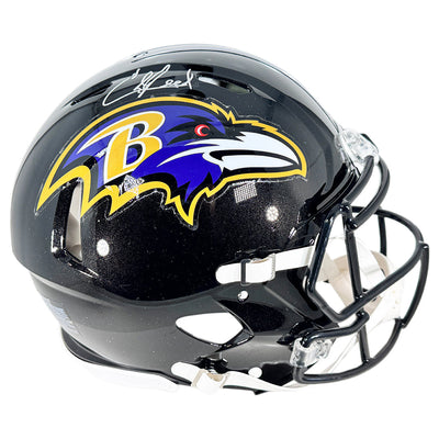Ed Reed Signed Baltimore Ravens Authentic Speed Full-Size Football Helmet (JSA)