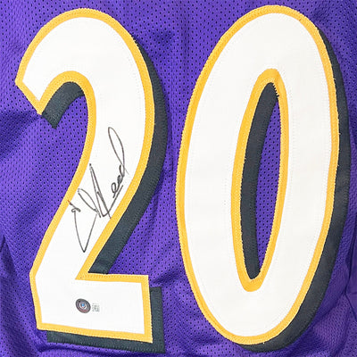Ed Reed Signed Baltimore Purple Football Jersey (JSA)