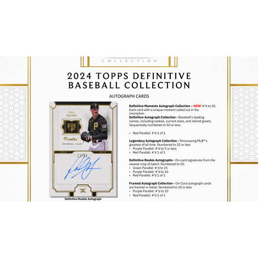 2024 Topps Definitive Baseball Hobby Box