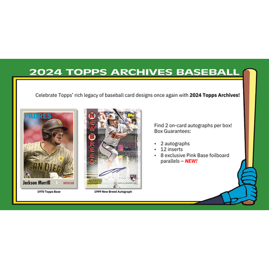 2024 Topps Archives Baseball Hobby 10 Box Case