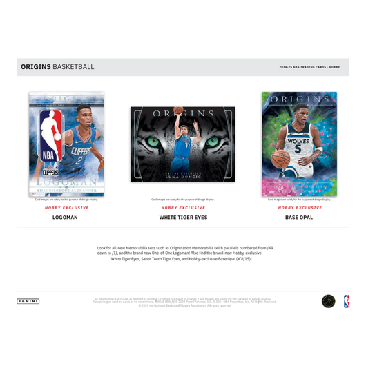 2024/25 Panini Origins Basketball Hobby 12 Box Case