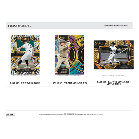 2024 Panini Select Baseball Hobby 12 Box Case