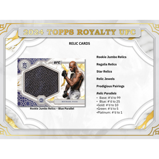 2024 Topps Royalty UFC Hobby Box