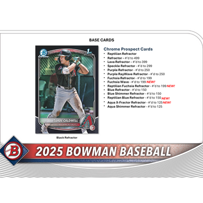2025 Bowman Baseball Jumbo Box