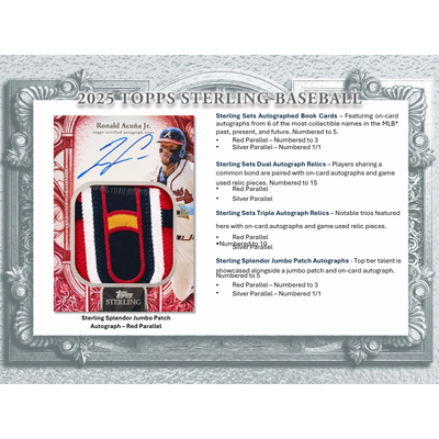 2025 Topps Sterling Baseball Hobby Box