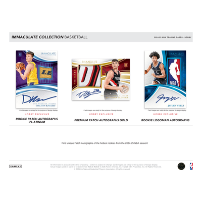 2024/25 Panini Immaculate Basketball Hobby 5 Box Case