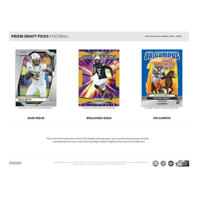 2025 Panini Prizm Draft Picks Collegiate Football Hobby Box