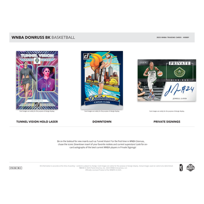 2025 Panini Donruss WNBA Basketball Hobby 16 Box Case