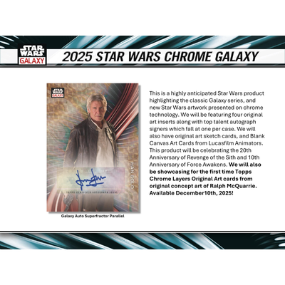2025 Topps Star Wars Chrome Galaxy Hobby Box
