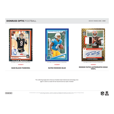 2025 Panini Donruss Optic Football Hobby 12 Box Case