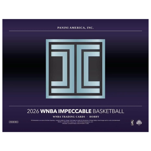 2026 Panini Impeccable WNBA Basketball Hobby 3 Box Case