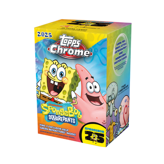 2025 Topps Chrome Spongebob 25th Anniversary Blaster Box