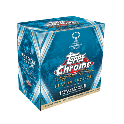 2024/25 Topps Chrome Sapphire UEFA Women's Champions League Soccer Hobby Box