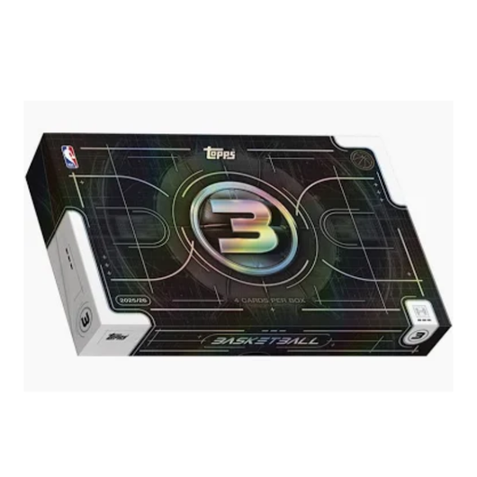 2025/26 Topps Three Basketball Hobby 4 Box Case
